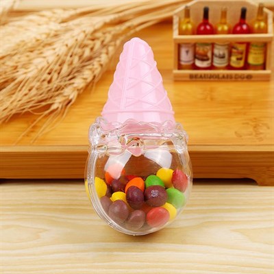 12 Adet 6x11cm Dondurma Külah Plastik Kutu