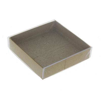 12 Adet 7,5x2cm Asetat Kapaklı Kraft Kutu