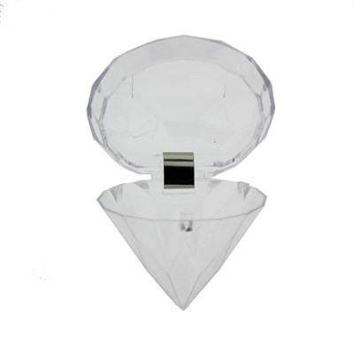 12 Adet 7x6,Cm Elmas Plastik Kutu Piramit