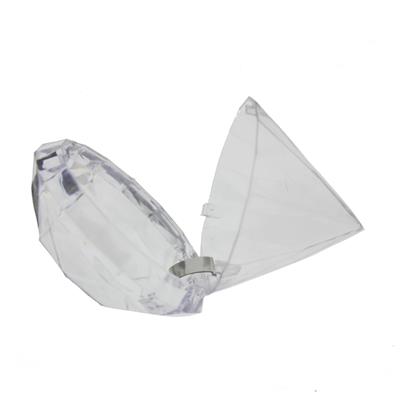 12 Adet 7x6,Cm Elmas Plastik Kutu Piramit