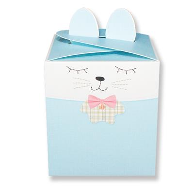 12 Adet 9x9cm Kedili Kare Karton Çanta