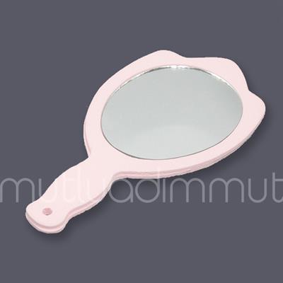 12 Adet Ahşap El Aynası