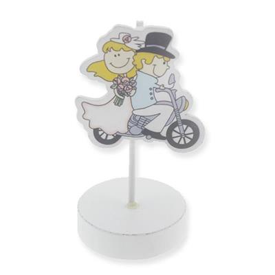 12 Adet Ahşap Gelin Damat Notluk