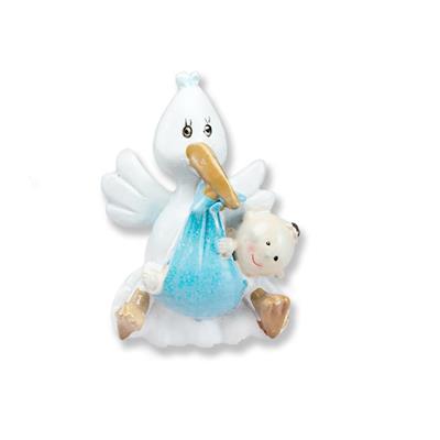 12 Adet Gagasında Bebek Taşıyan Leylek Biblo