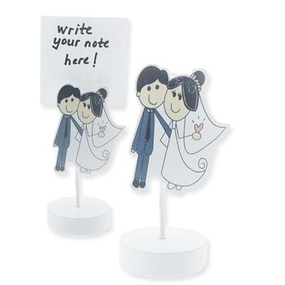 12 Adet Gelin Damat Ahşap Notluk