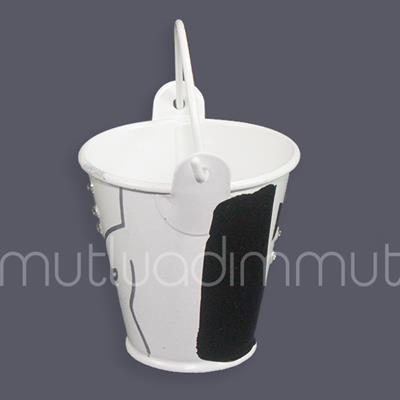 12 Adet Gelin-Damat Çift Taraflı Metal Kova