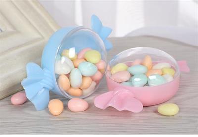 12 Adet Kapaklı Plastik Bonbon Şeker Kutu