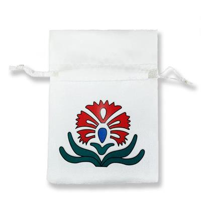 12 Adet Karanfilli Saten Kese 7x9cm