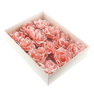 12 Adet Karlı Kumaş Çiçek