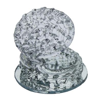 12 Adet Kristal Cam Midye Simli