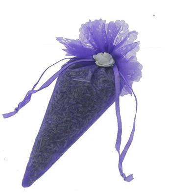 12 Adet Lavanta Dolu Kese Torba Çiçek Süslü