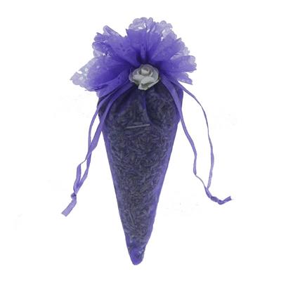 12 Adet Lavanta Dolu Kese Torba Çiçek Süslü