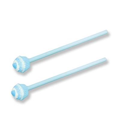 12 Adet Mavi Kalpli Cupcakeli Kurşun Kalem