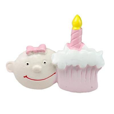 12 Adet Mumlu Pasta Ve Çocuk Minik Biblo