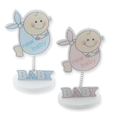 12 Adet New Baby Sticker Ahşap Bebek Notluk