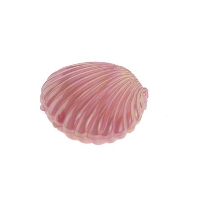 12 Adet Plastik Kutu Midye Pembe Deniz Kabuğu