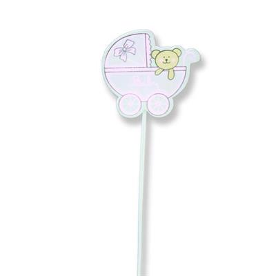 12 Adet Pusette Ayıcık Ahşap Çubuk