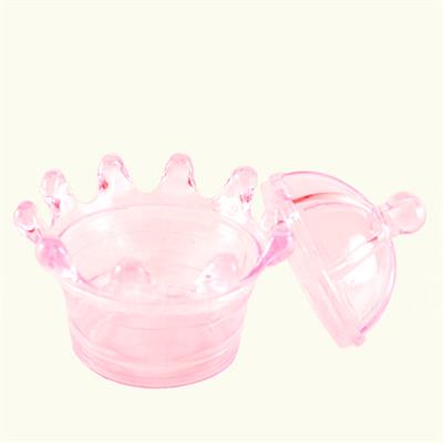 12 Adet Taç Şeklinde Akrilik Şeker Kutusu