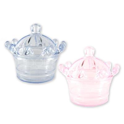 12 Adet Taç Şeklinde Akrilik Şeker Kutusu