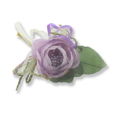 12 Adet Tekli Tomurcuklu Kumaş Çiçek Yaka Gülü