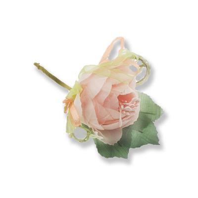 12 Adet Tekli Tomurcuklu Kumaş Çiçek Yaka Gülü