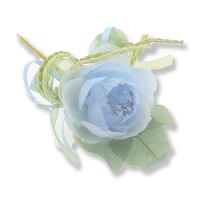 12 Adet Tekli Tomurcuklu Kumaş Çiçek Yaka Gülü