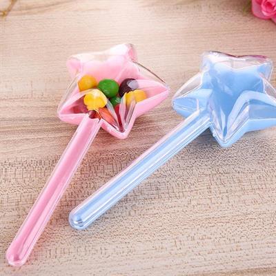 12 Adet Yıldız Plastik Kutu Kapaklı