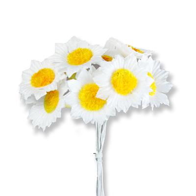 12 Demet (144 Adet) Kumaş Papatya Çiçek