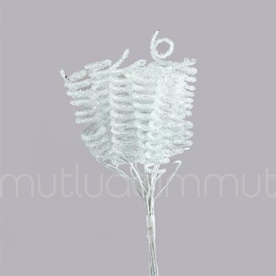 12 Demet (144 Adet) Spiral Simli Parlak Çiçek