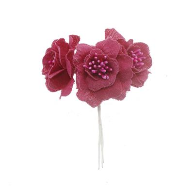 12 Demet (36 Adet) Tomurcuklu Keten Gül Çiçek