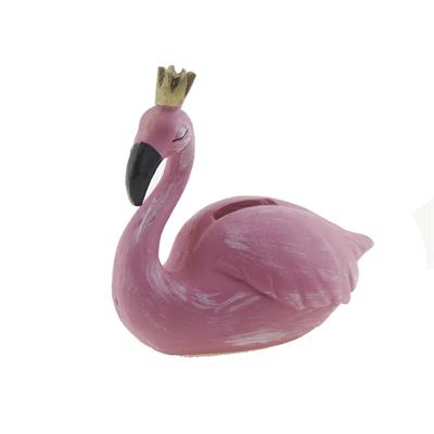 12x11cm Kumbara Flamingo Dekor
