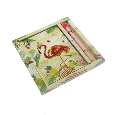 13x18cm Flamingo Anı Defteri ve Kalem Seti