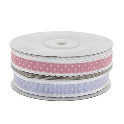 1,5cm x 20metre Puanlı Grogren Kurdela Kenarı Oyalı