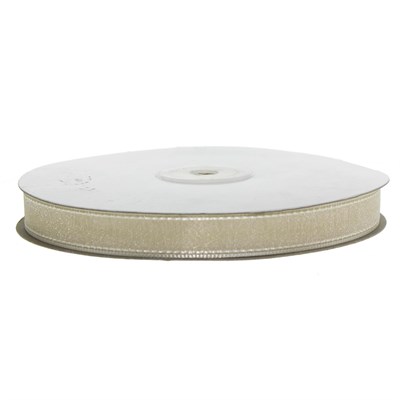 1,5cm x 45metre Kenarı Dikişli Organze Kumaş Kurdela