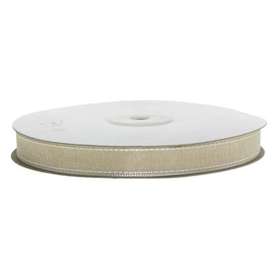1,5cm x 45metre Kenarı Dikişli Organze Kumaş Kurdela
