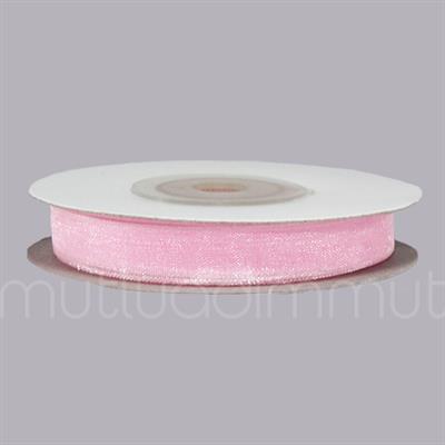 1cm X 22,5metre Düz Organze Kurdela
