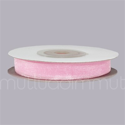 1cm X 22,5metre Düz Organze Kurdela
