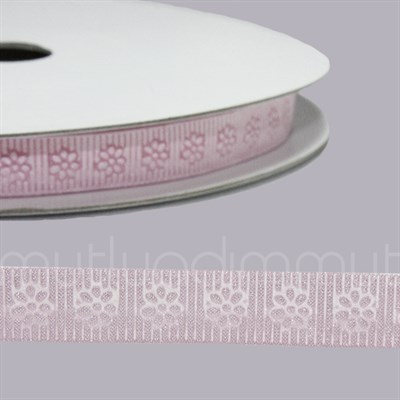 1cm X 22metre Çiçek Desenli Grogren Kurdela