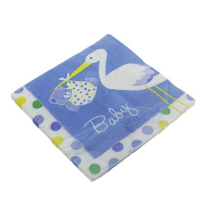 20 Adet 33cm Kağıt Peçete Leylekli