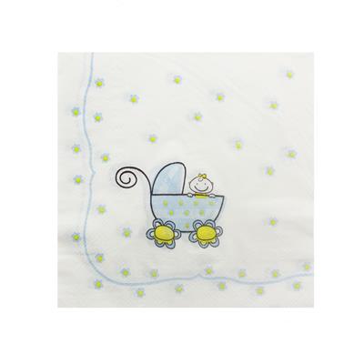 20 Adet 33cm Kağıt Peçete Pusetli Bebek