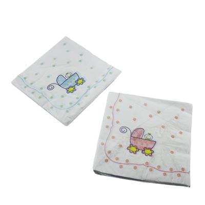 20 Adet 33cm Kağıt Peçete Pusetli Bebek