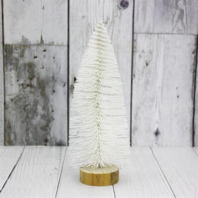 20cm Çam Ağacı Simli  Beyaz