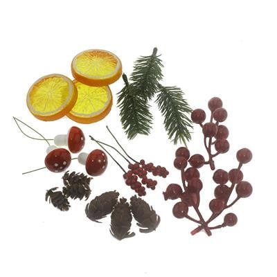 21 Parça Yılbaşı Dekorasyon Seti 3er Adet