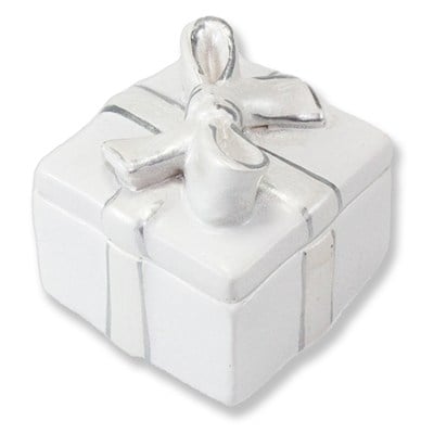 24 Adet Fiyonklu Kare Kutu Biblo 3x4cm