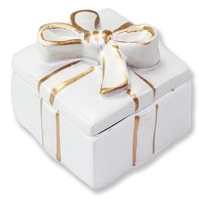 24 Adet Fiyonklu Kare Kutu Biblo 3x4cm