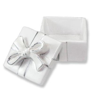 24 Adet Fiyonklu Kare Kutu Biblo 3x4cm