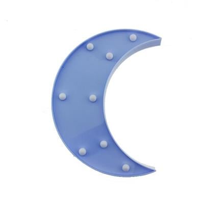 24cm Led Işıklı Plastik Ay Dede Gece Lambası