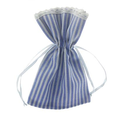 25 Adet 10x15cm Boyuna Çizgili Kumaş Kese