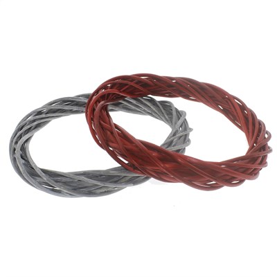 25cm Kapı Süsü Çelengi Doğal Ahşap