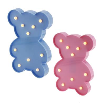 25cm Led Işıklı Plastik Ayıcık Gece Lambası